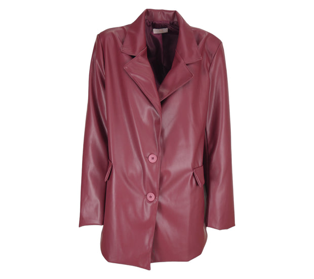Blazer Oversize Efecto Piel
