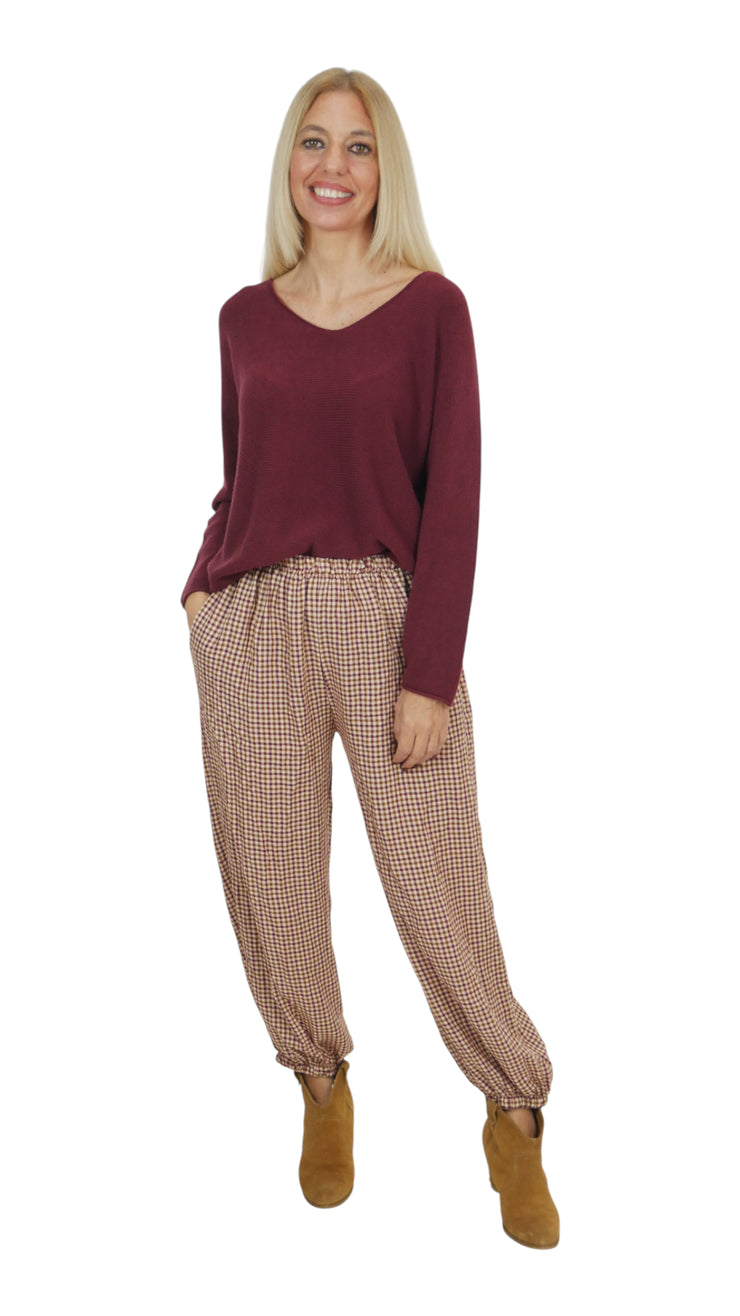 Pantalón Bombacho Cuadros