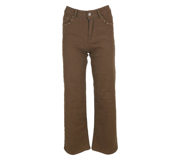 Jeans Tachas Chocolate