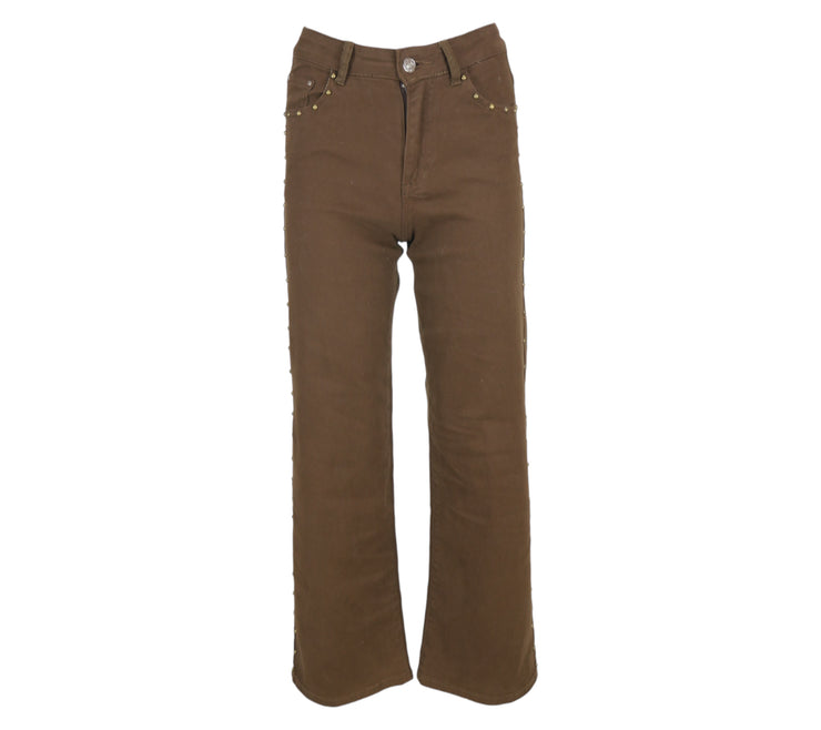 Jeans Tachas Chocolate