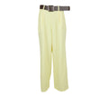 Pantalón Palazzo de color amarillo con cinturon