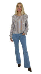 Blusa Rayas Volantes