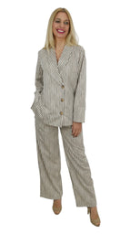 Blazer Rayas Botones