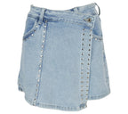Falda Pantalón Tachas denim