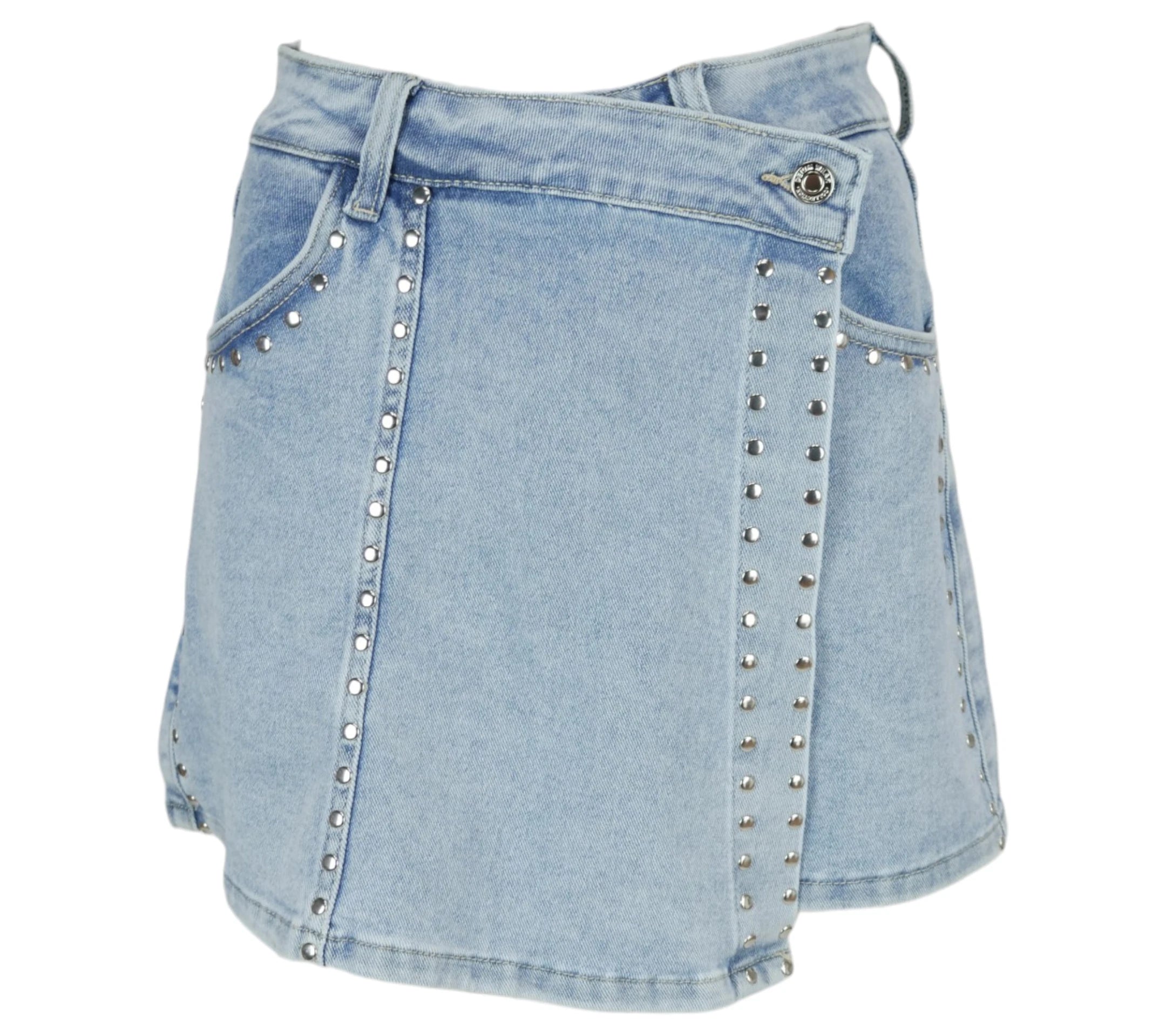 Falda Pantalón Tachas denim