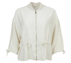 chaqueta bomber ligera beige