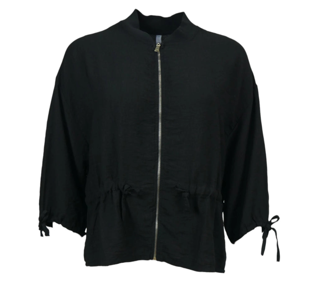 chaqueta bomber ligera negro
