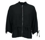 chaqueta bomber ligera negro