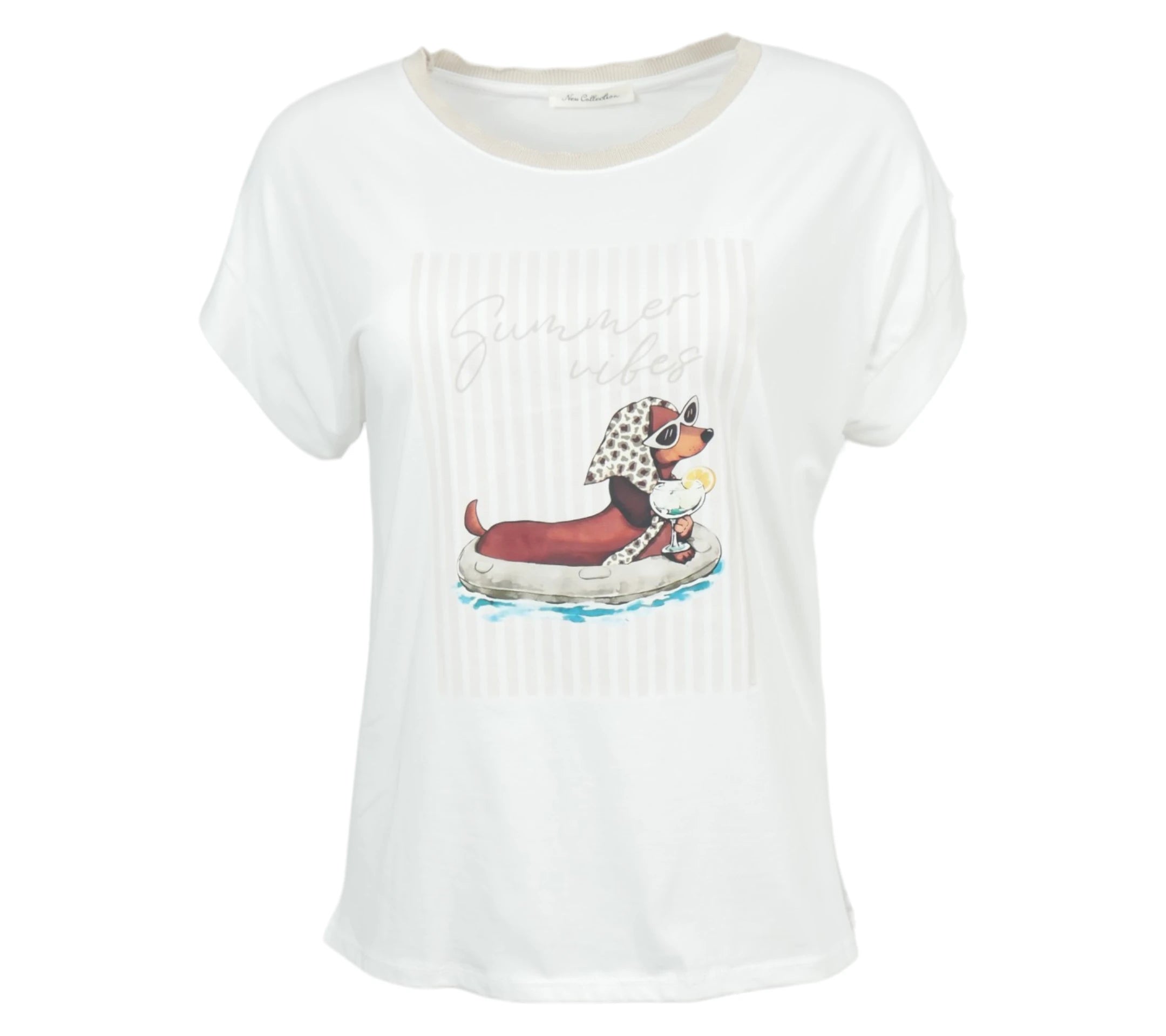 Camiseta Salchicha color Beige