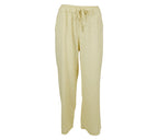 Pantalón vichy amarillo mujer