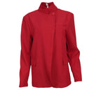 Chaqueta mujer minimalista roja corte recto elegante