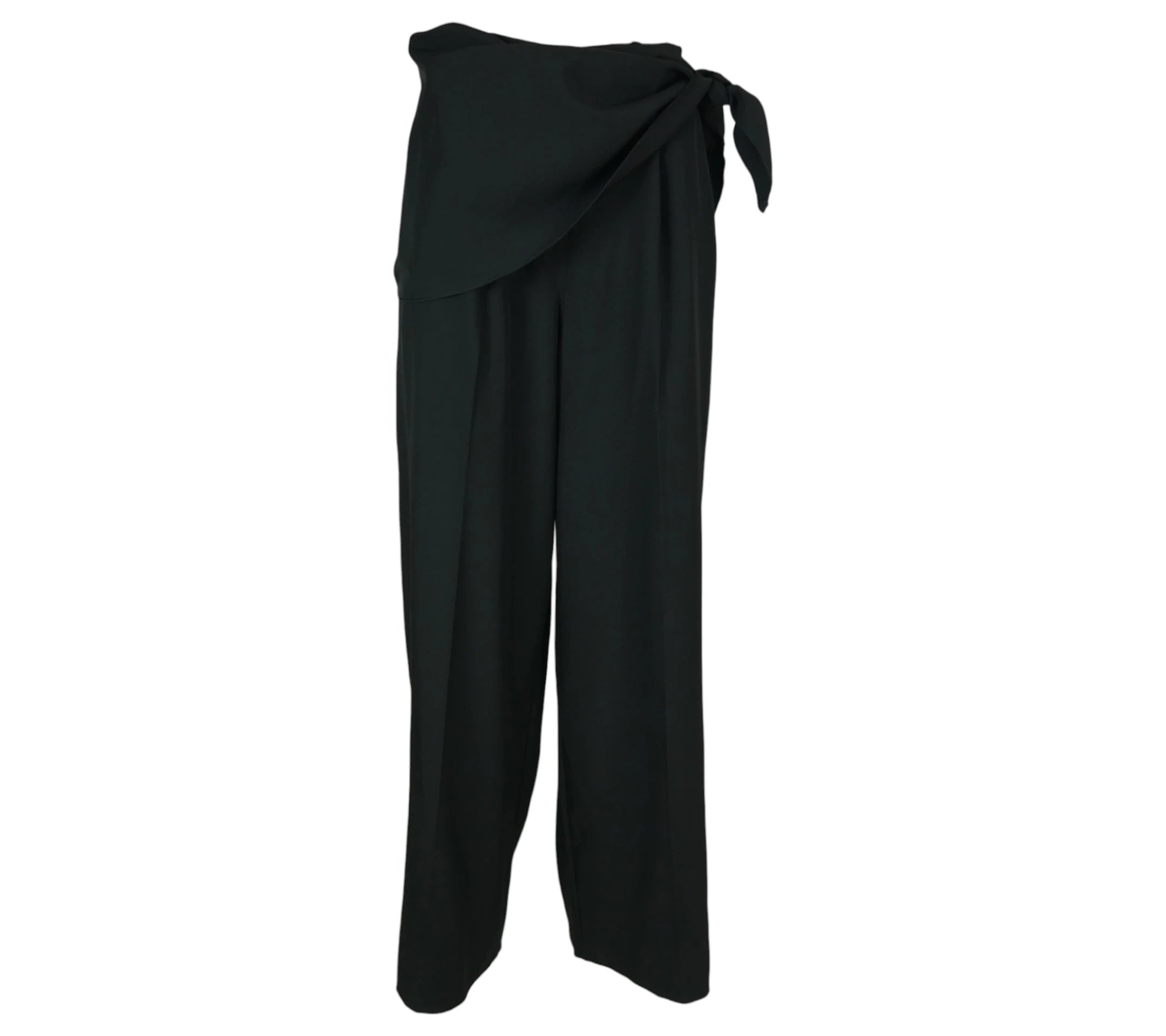 Pantalón Pañuelo  negro con lazada lateral