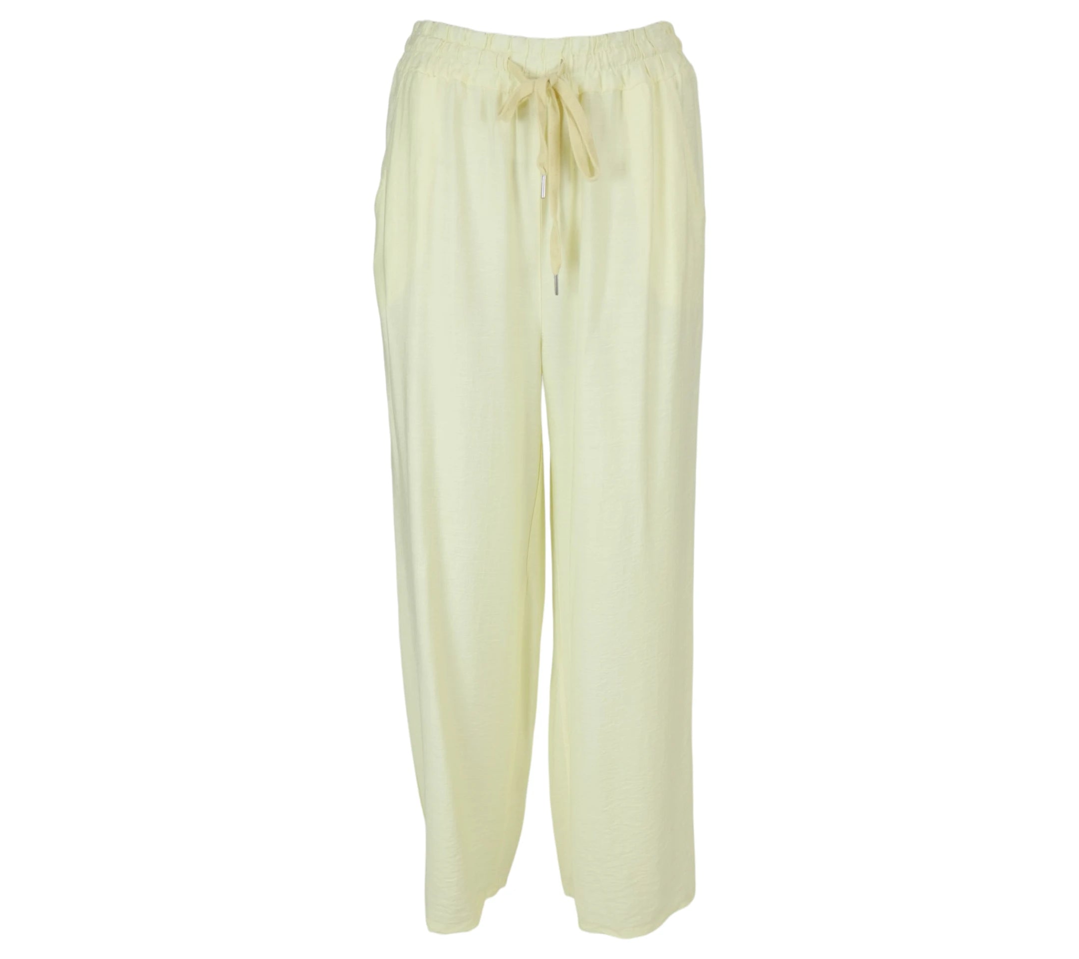  Pantalón Efecto Lino color Amarillo