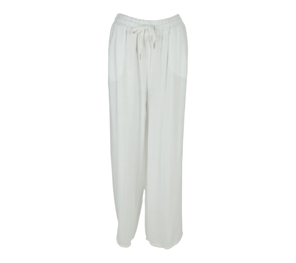 Pantalón Efecto Lino color blanco