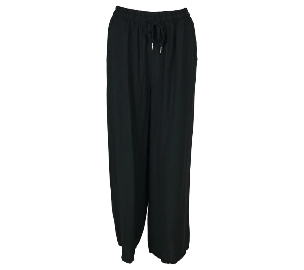 Pantalón Efecto Lino color Negro