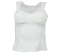 Top corset estructurado blanco con efecto moldeador