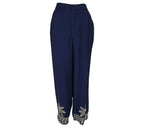 Pantalón Palma Bordado azul marino