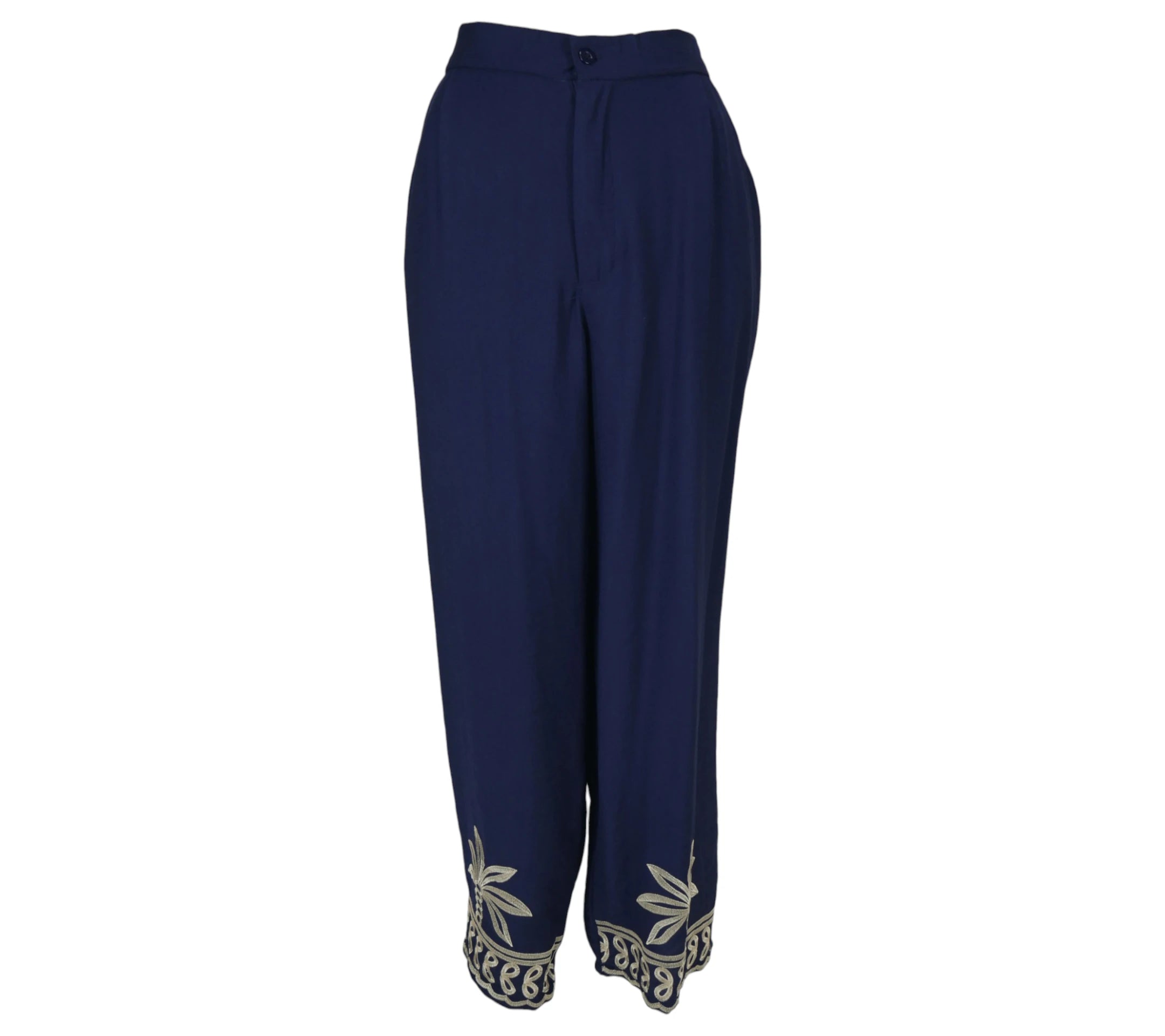 Pantalón Palma Bordado azul marino