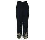 Pantalón Palma Bordado negro