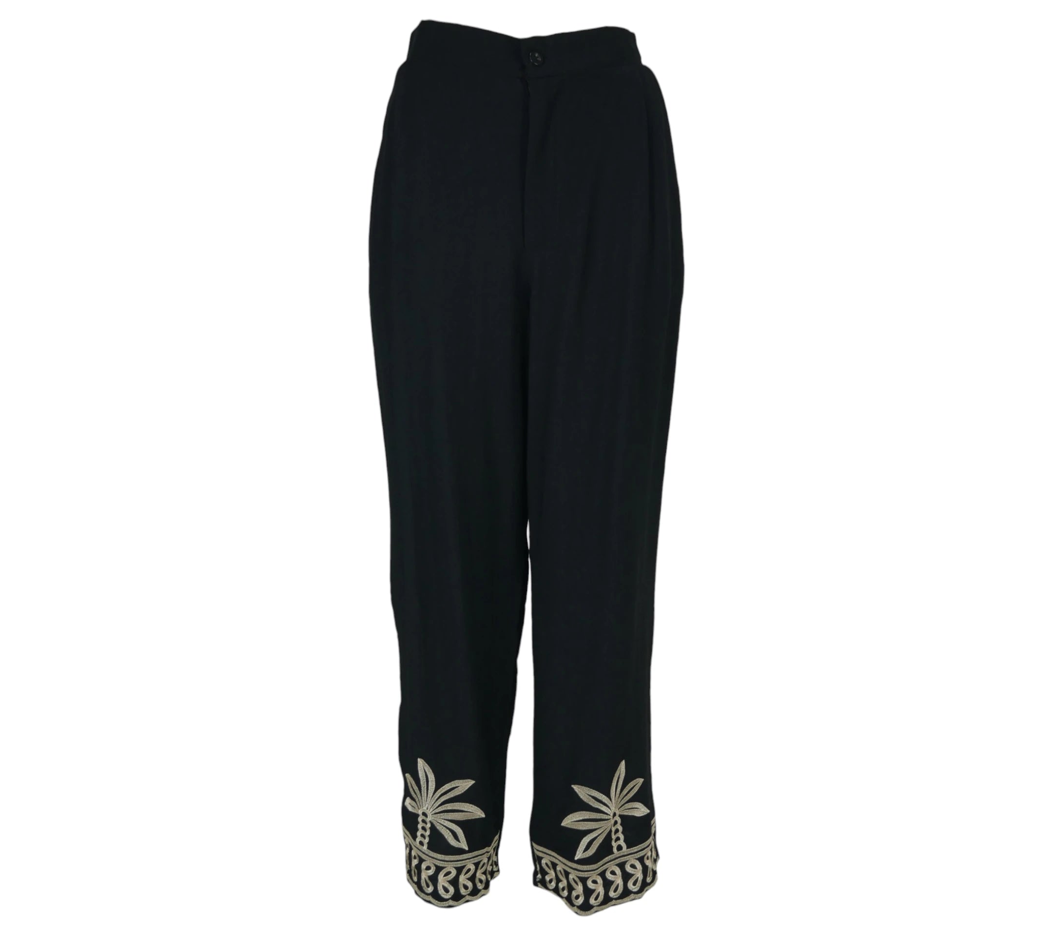 Pantalón Palma Bordado negro