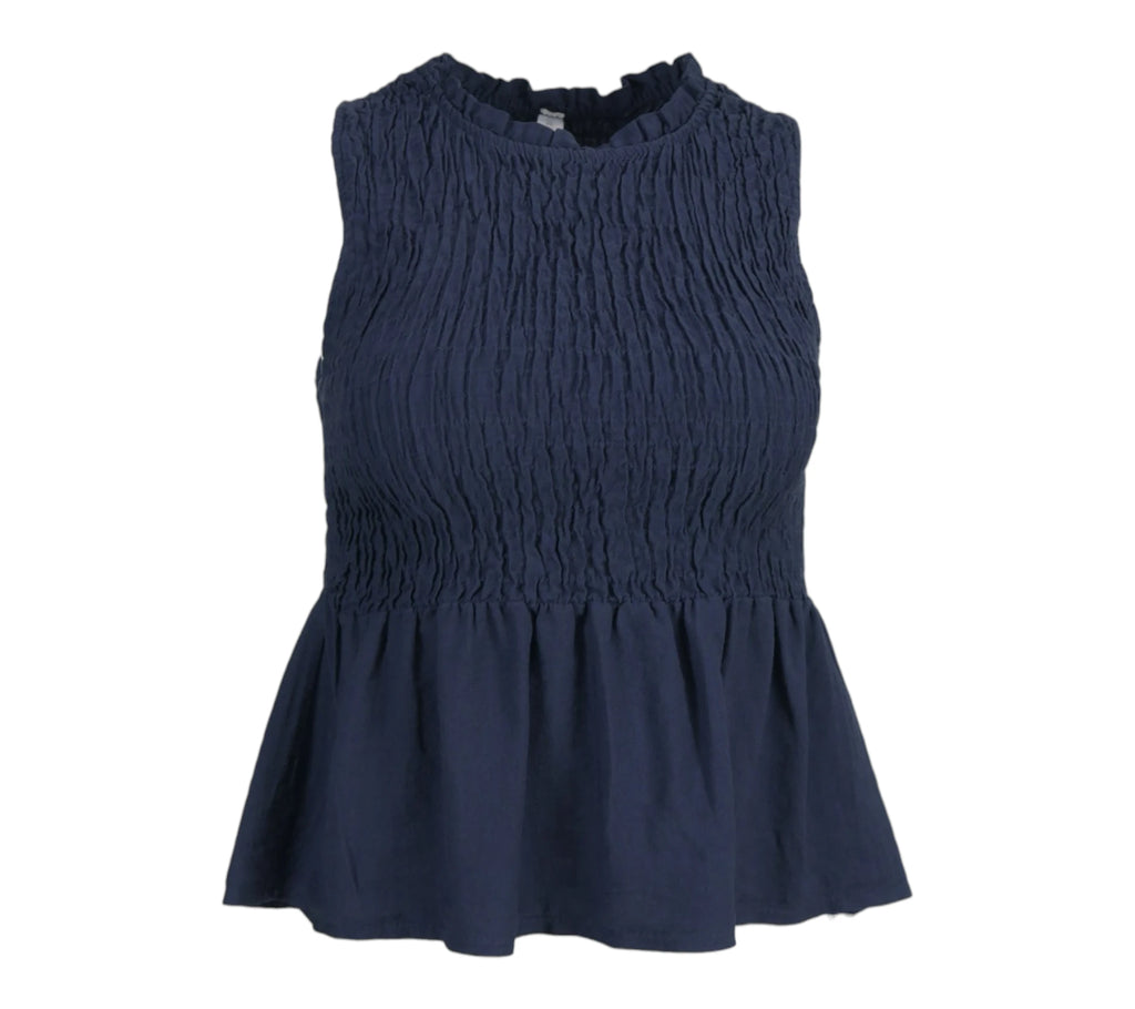 Top lolita azul marino mujer