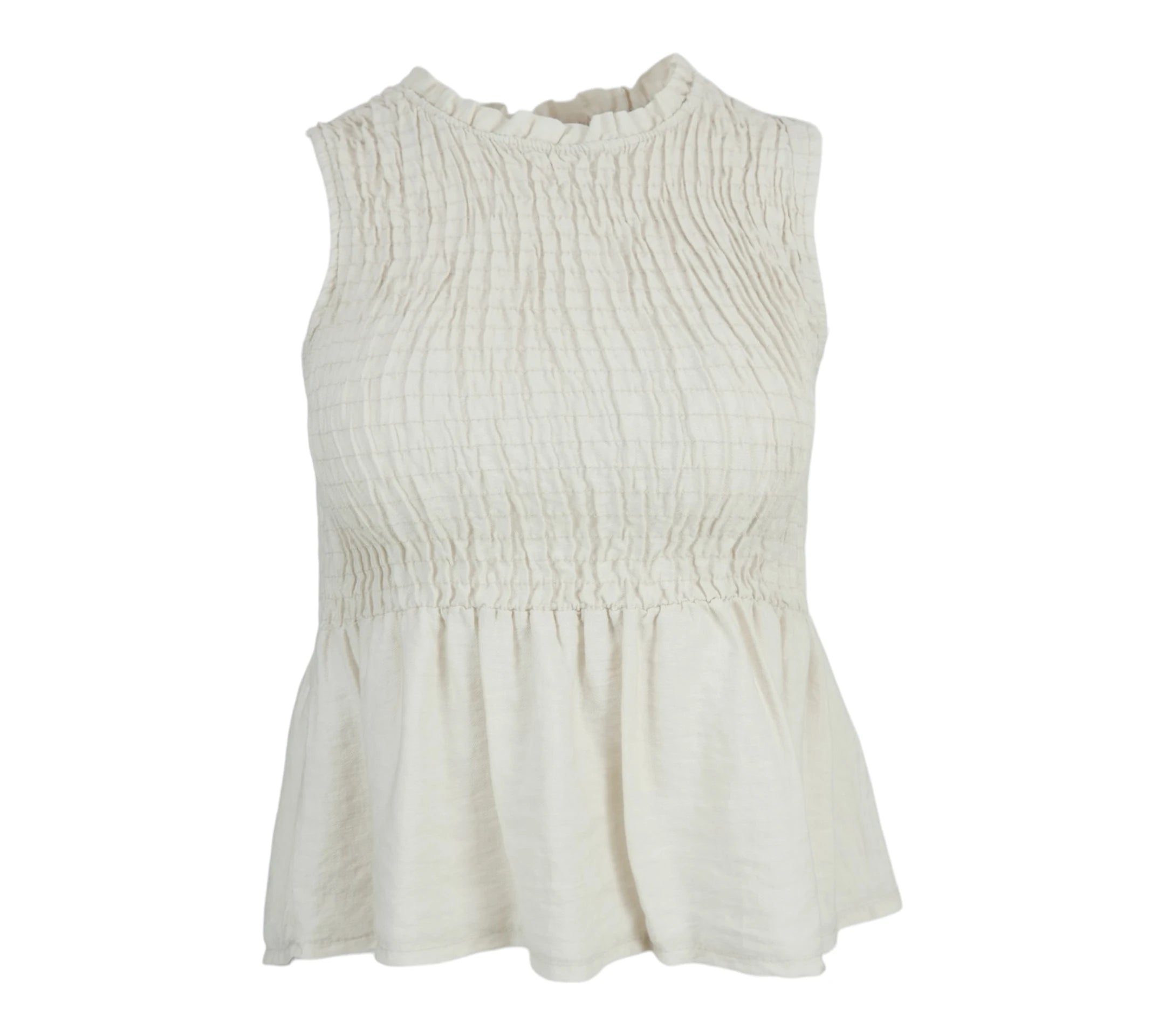 Top lolita beige mujer