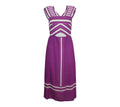 Vestido Cutout largo fucsia con abertura cintura