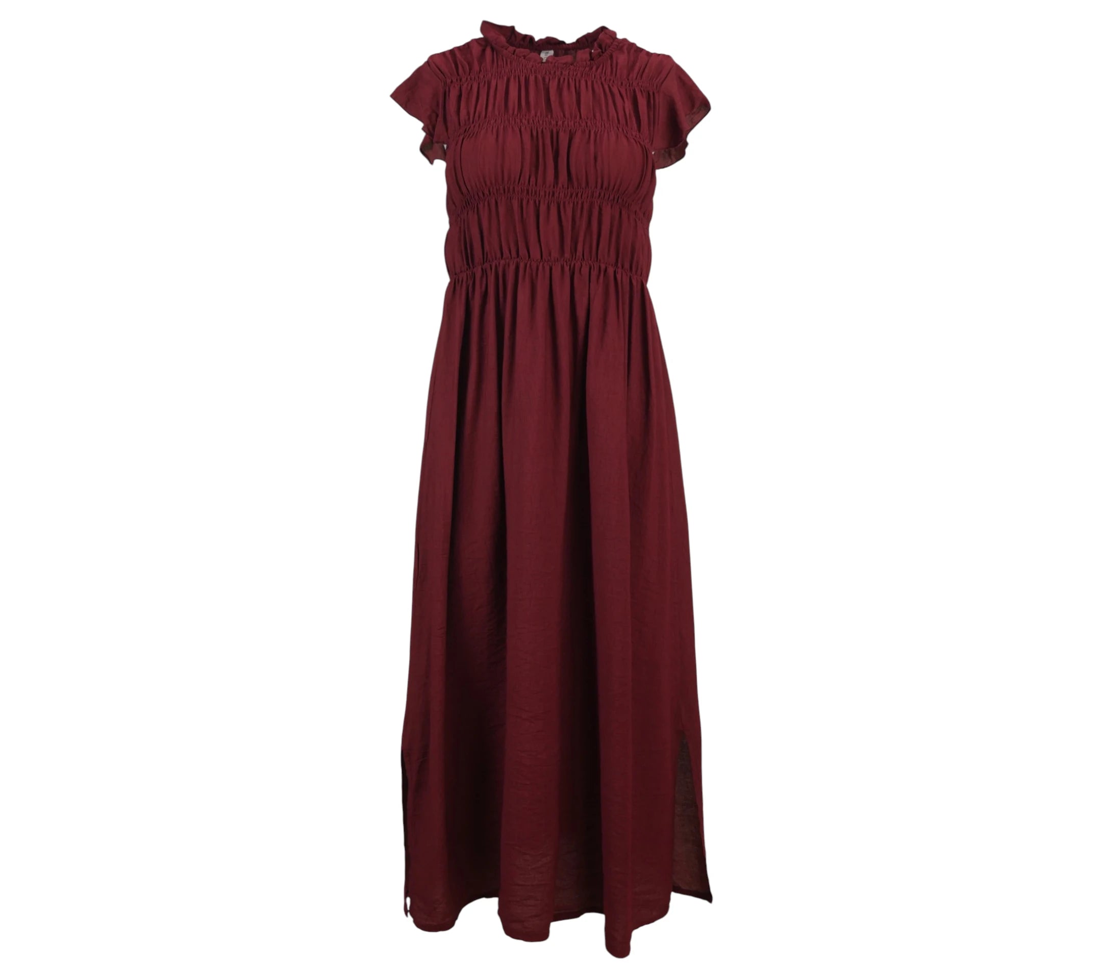 Vestido Capri de color burdeo