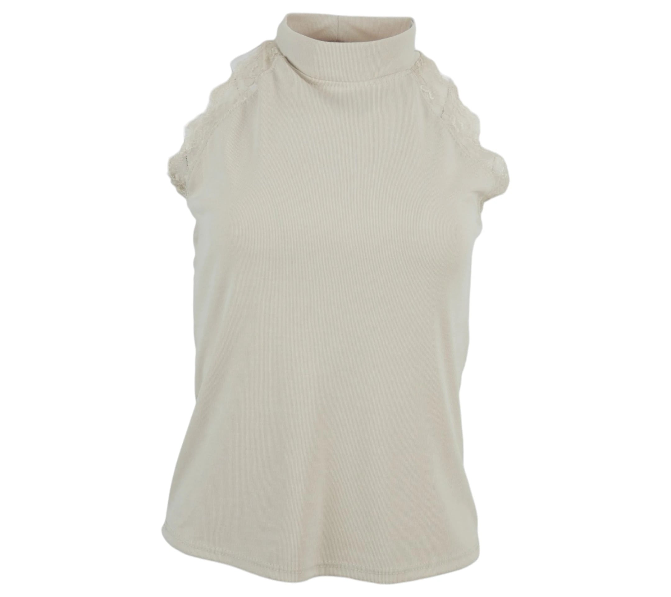 Top Toffee de color beig