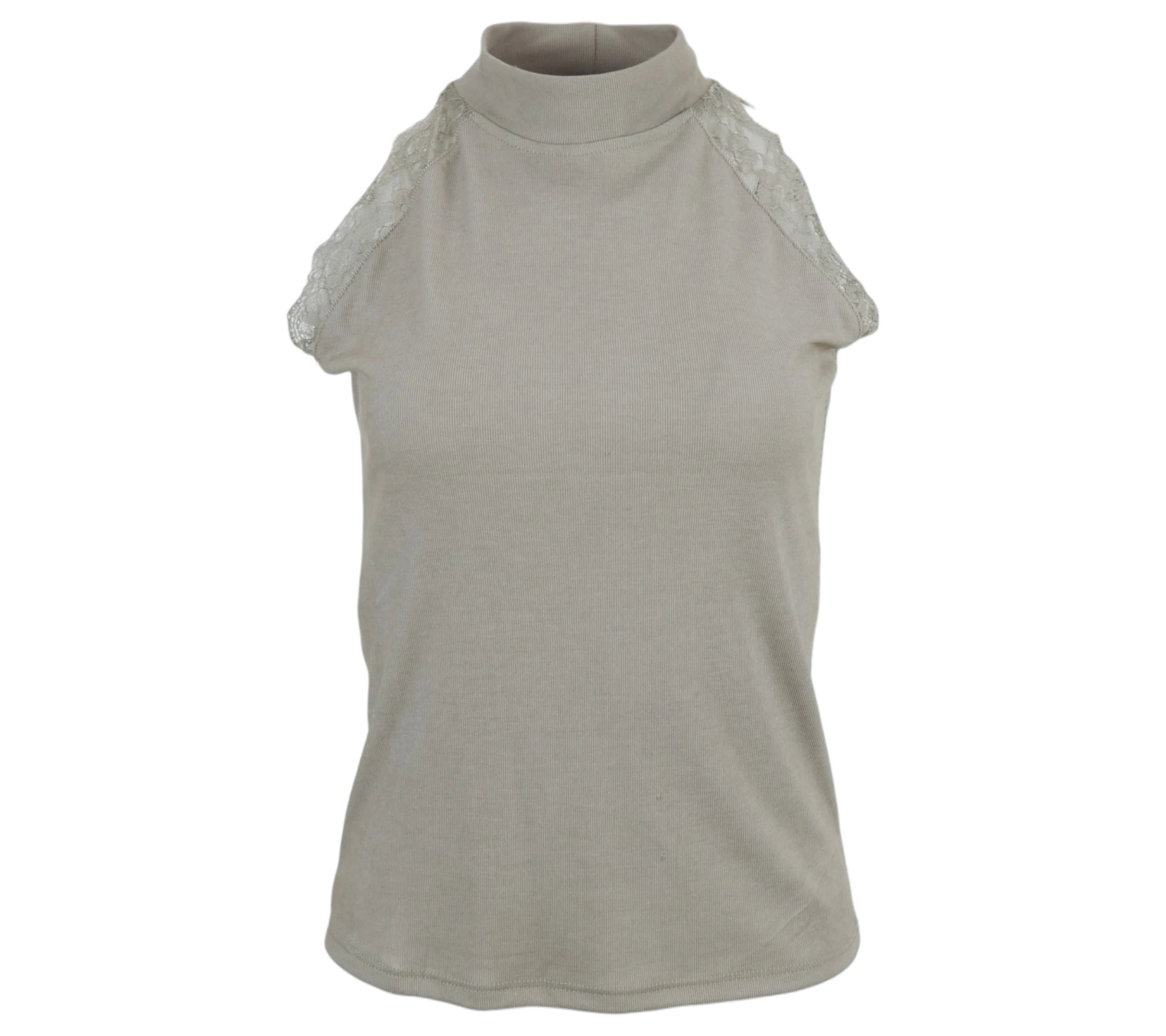 Top Toffee de color taupe