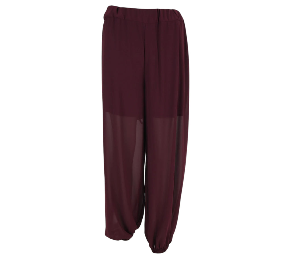 Pantalon Selena burdeo