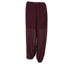 Pantalon Selena burdeo