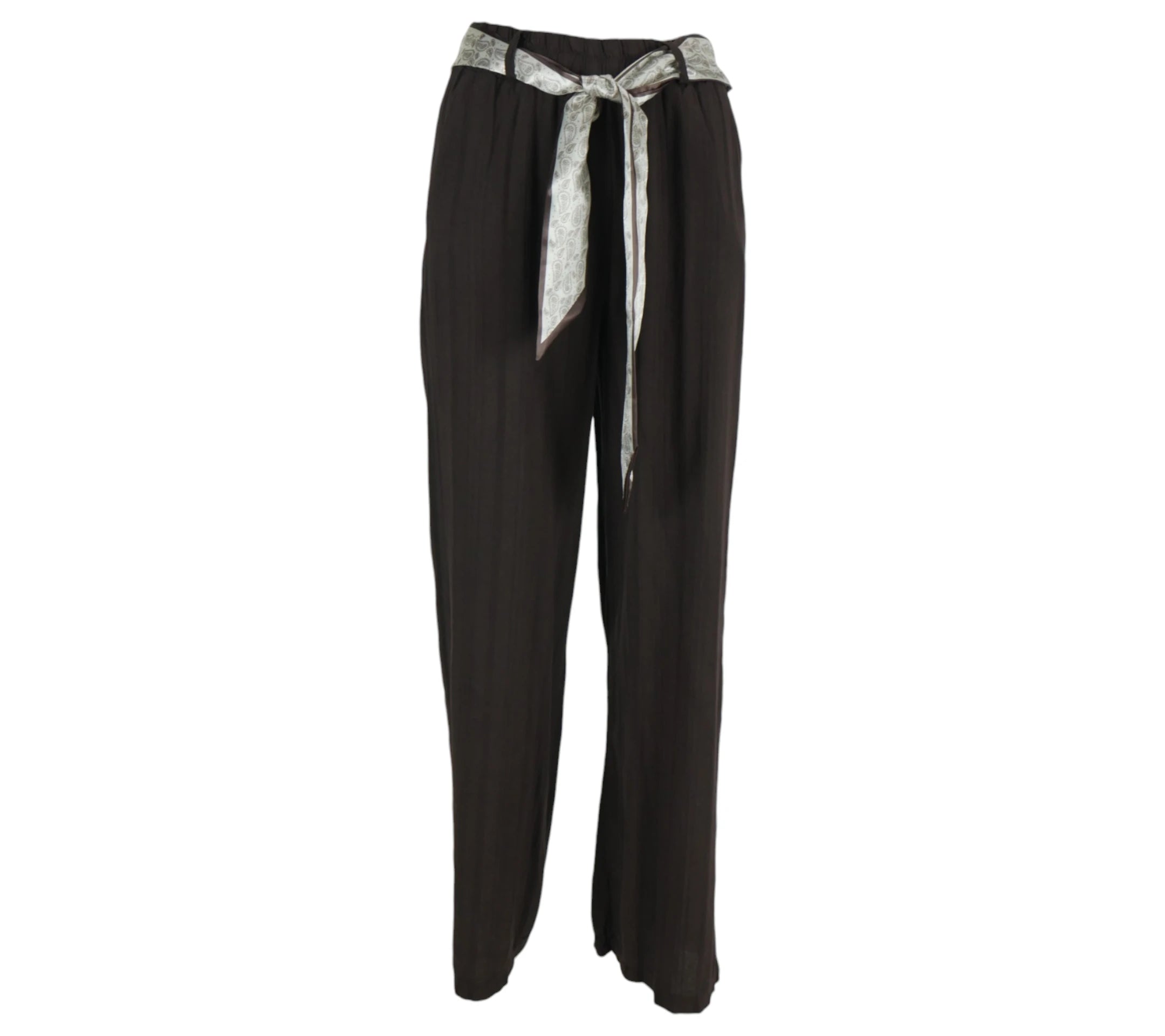 Pantalon Marrakech marrón con lazo