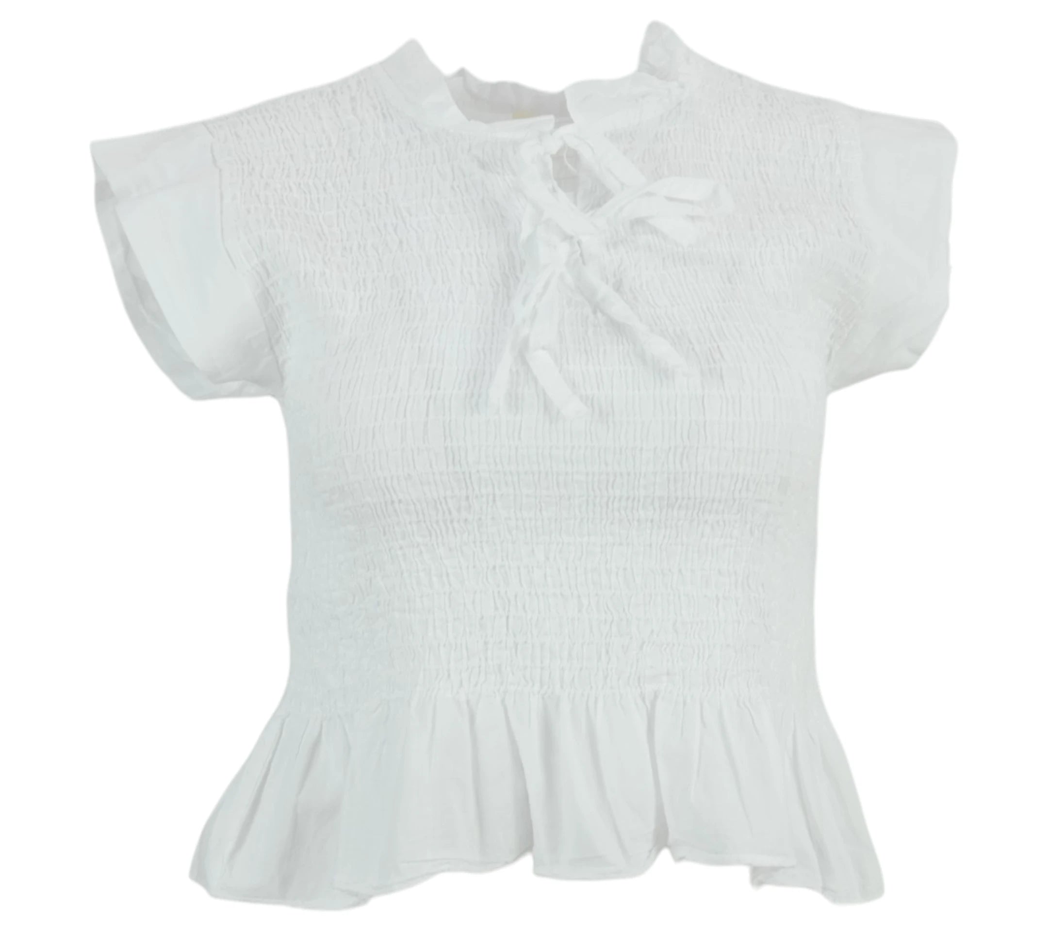 Look de Top Capri de color Blanco