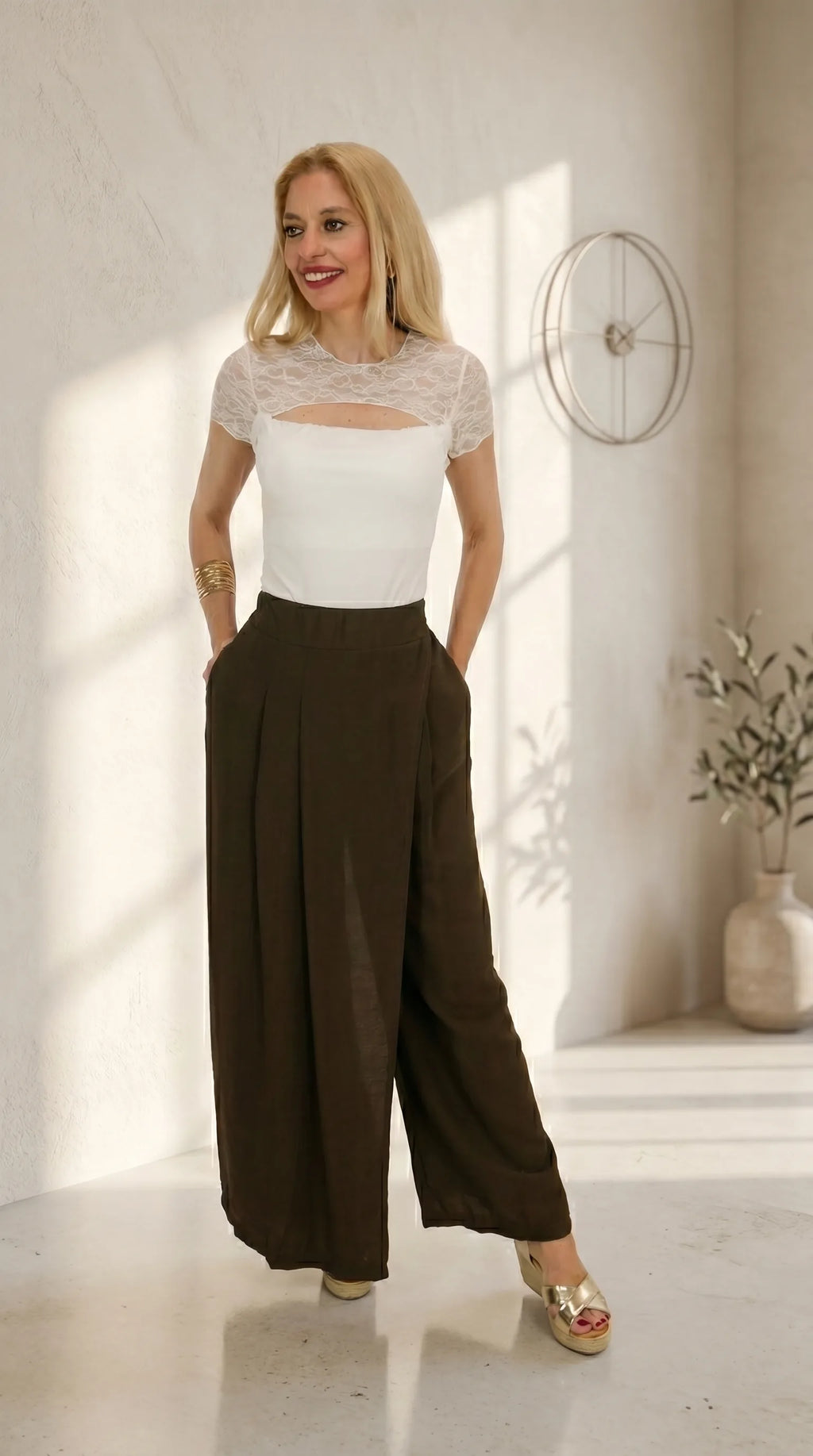 Look Pantalon Venecia con Top Alba