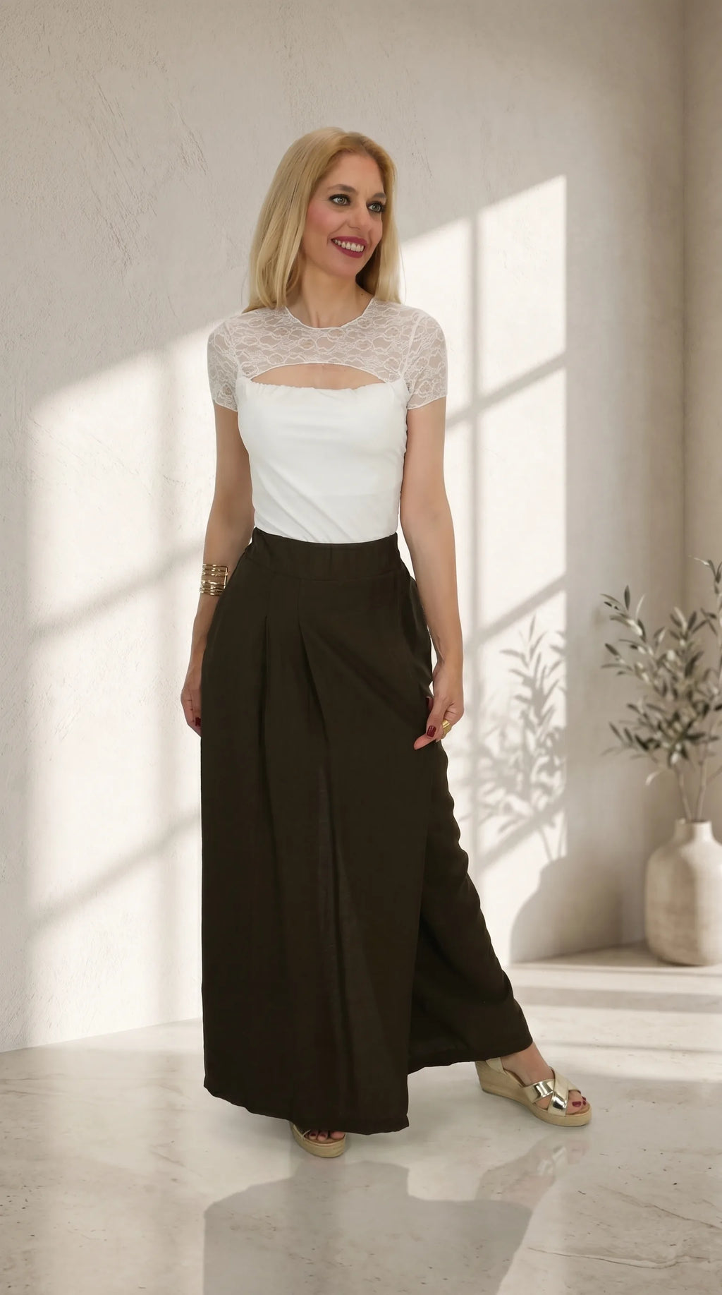 Look Pantalon Venecia con Top Alba