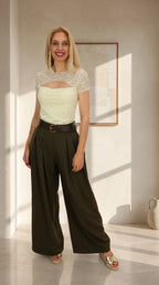 Look Pantalón Palazzo con Top Alba