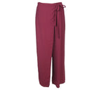 Pantalón Conil de color  burdeo