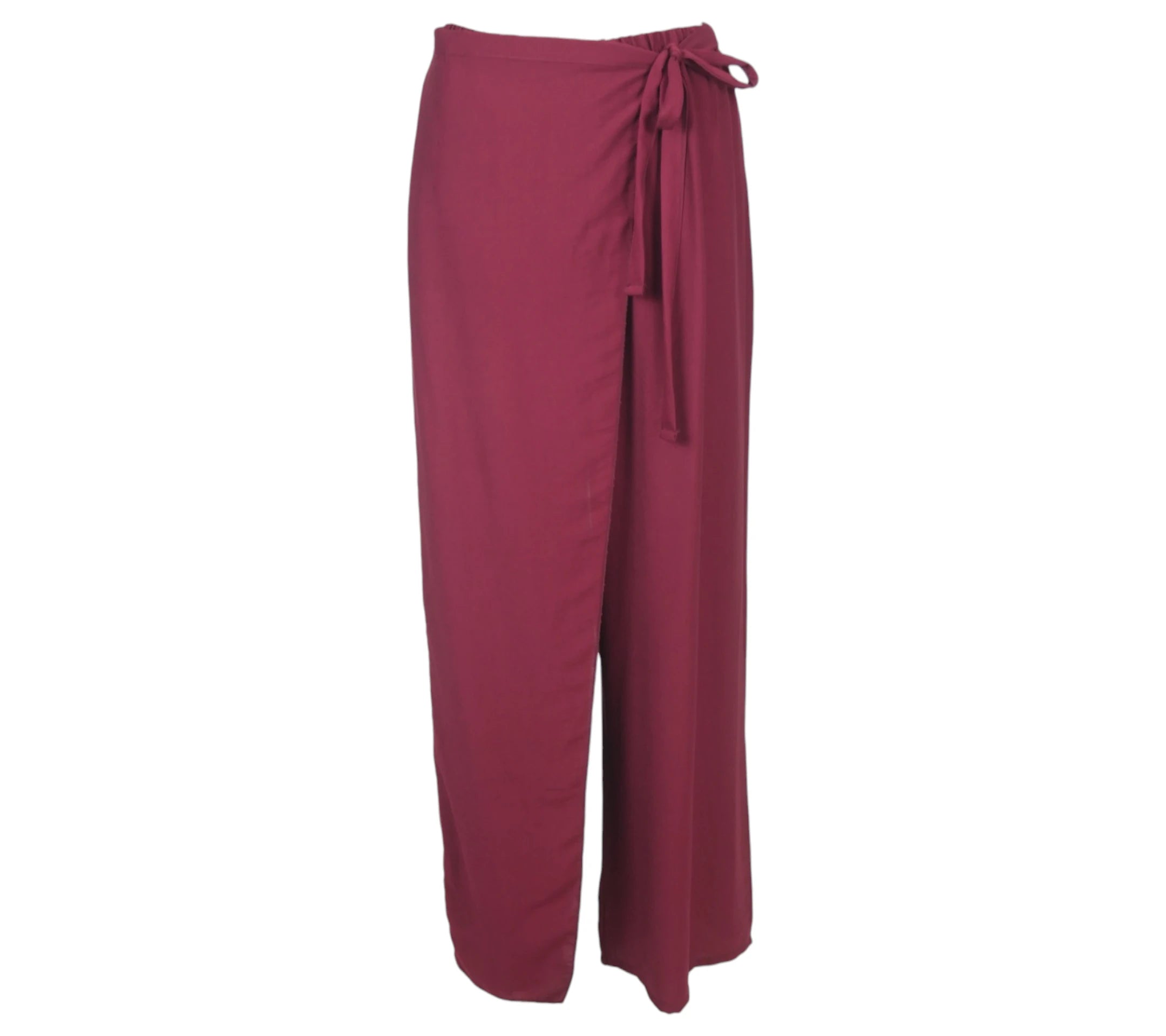 Pantalón Conil de color  burdeo