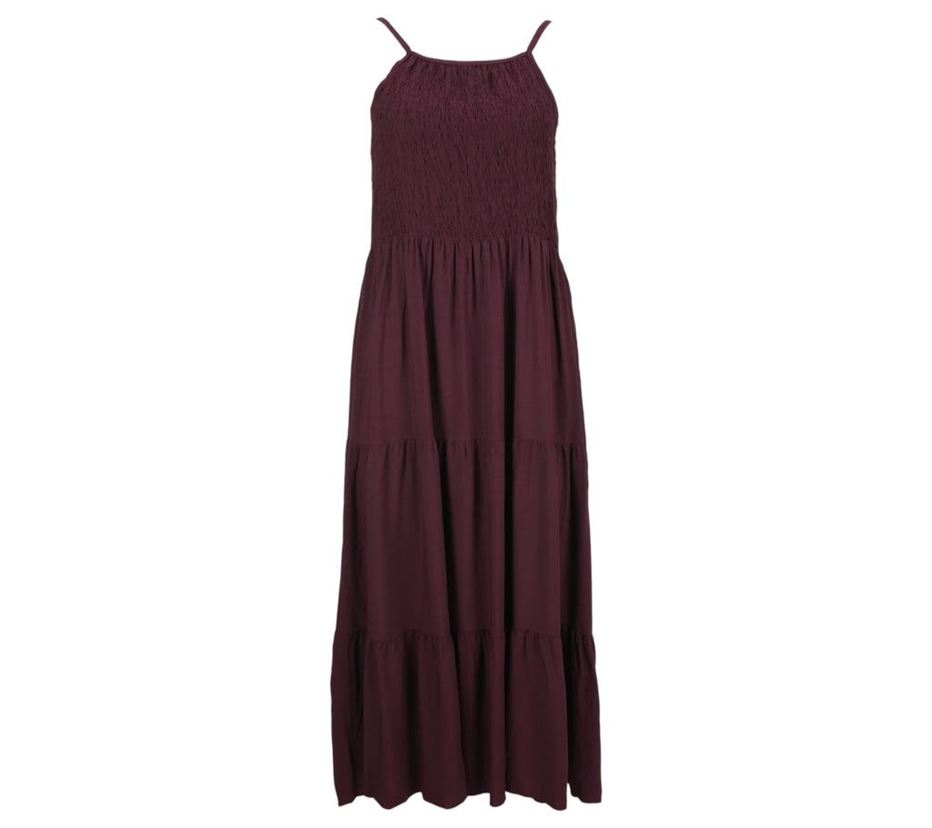 Vestido Sofía color burdeos