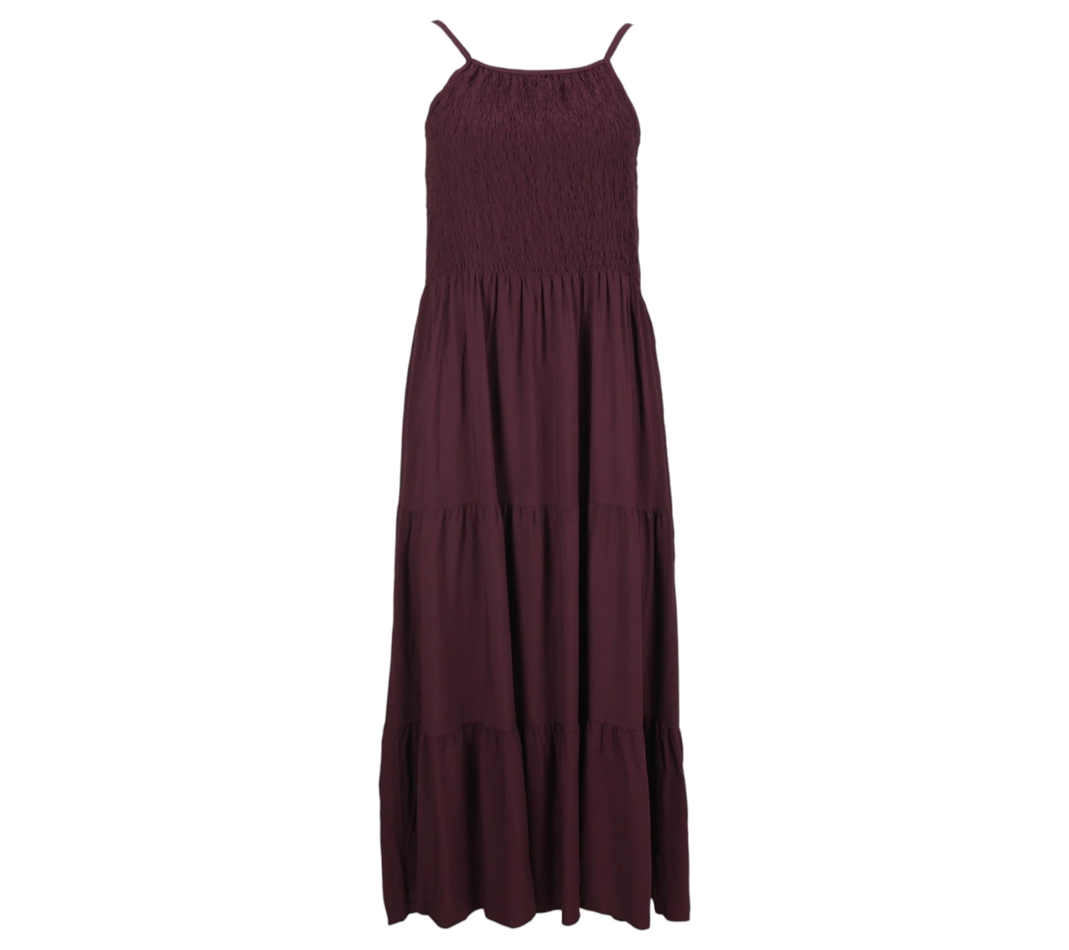 Vestido Sofía color burdeos