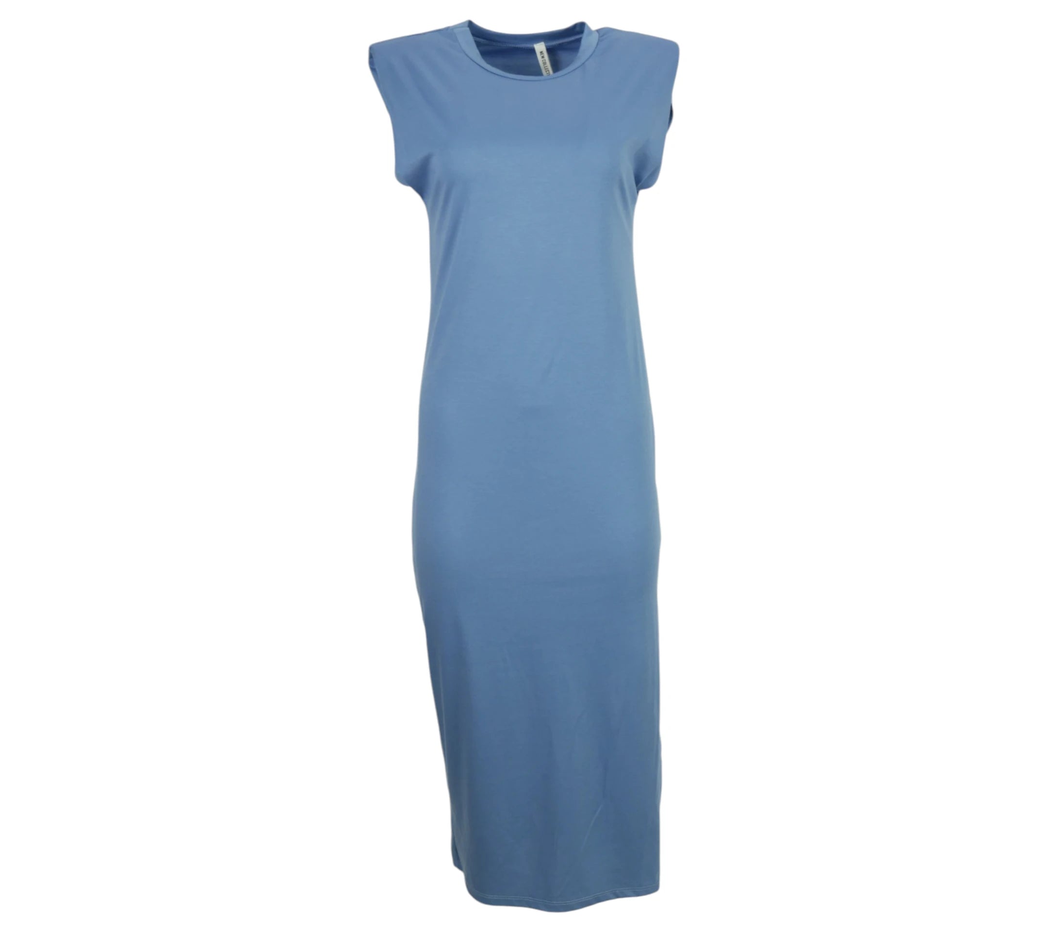 Vestido Hombreras color azul