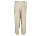 Pantalón Palazzo Pareo con Tachuelas color beig