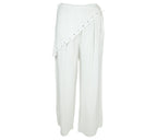 Pantalón Palazzo Pareo con Tachuelas color blanco