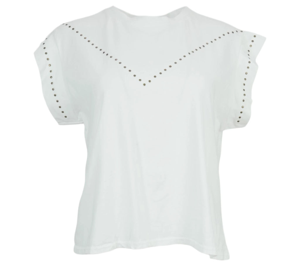 Camiseta Tachuelas en Color Blanco