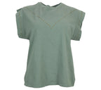 Look de Camiseta Tachuelas de color Caqui