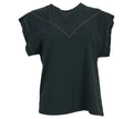 Look de Camiseta Tachuelas de color Negro