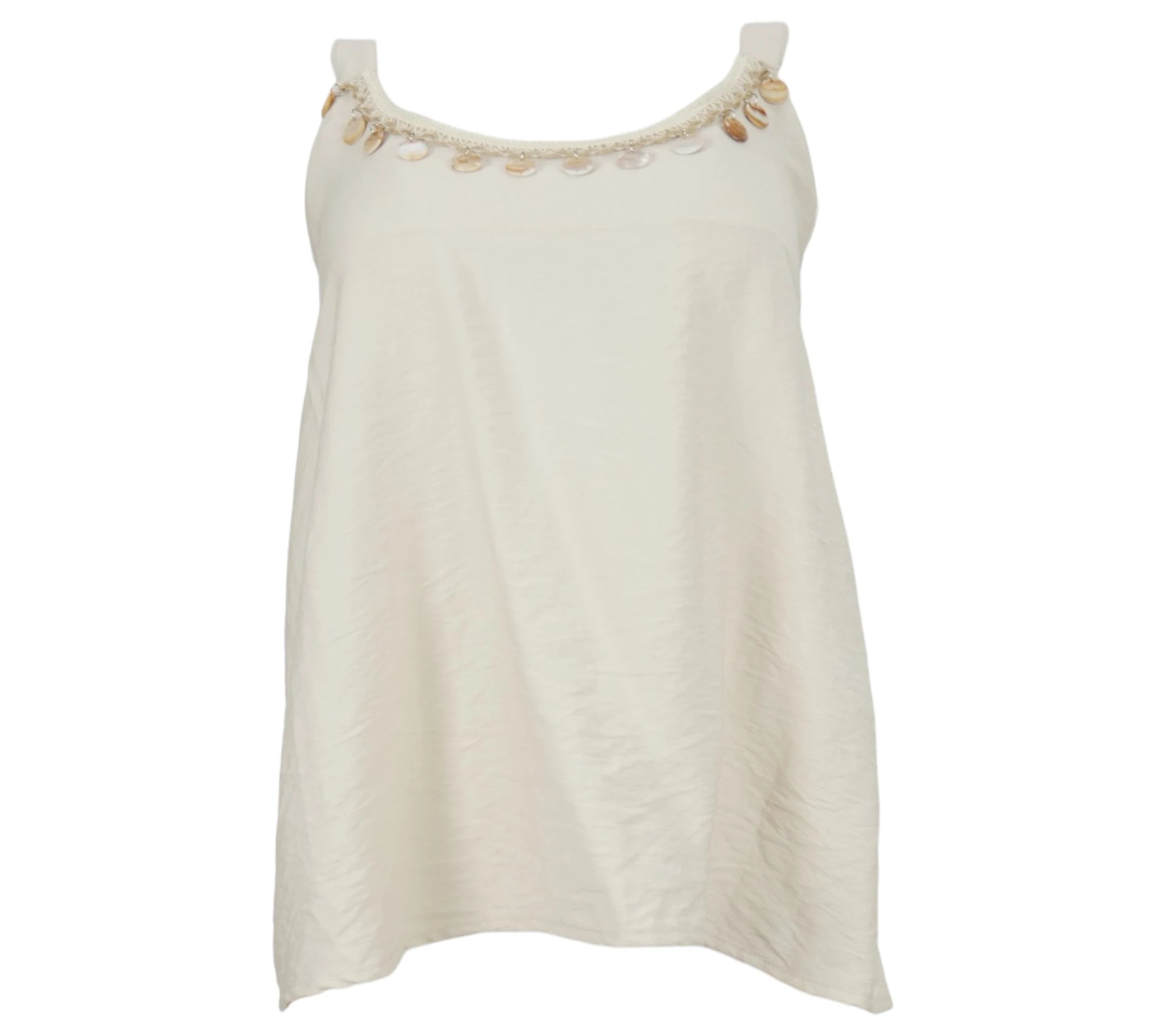 Look de Top Conchas de color Beig