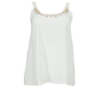 Look de Top Conchas de color Blanco