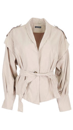 Trench Crop — beig